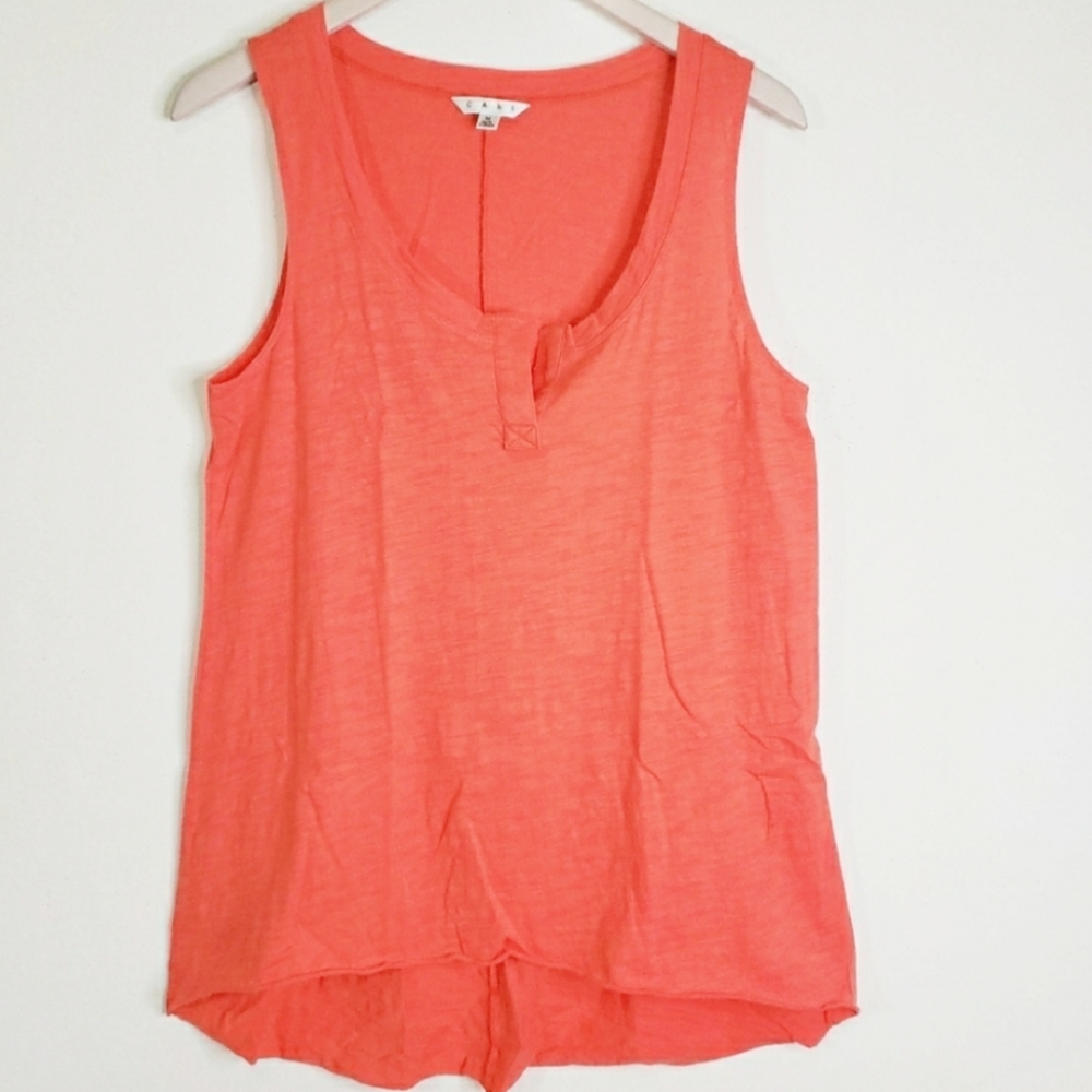 CAbi Sunset High Low Sleeveless Tank Top M